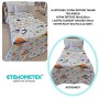 ETEHOMETEX Pamuklu Kapitoneli Yatak Örtüsü TAKIMI TEK KİŞİLİK ASTRANOT 8696474232128